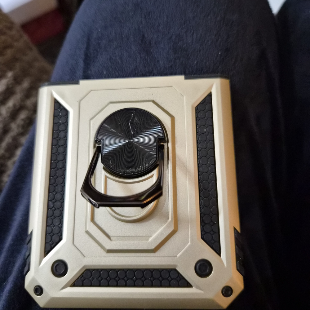 Gold and Black Rugged Z Flip 5 5g Cellphone Ring Case Hard Brand New!!